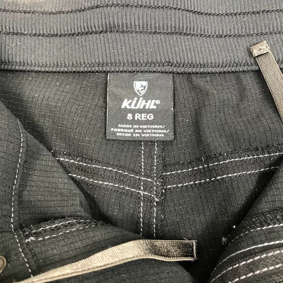 KUHL Ripstop Hiking Pant Women 8 Black Light Outdoor Travel Camping Gorpcore - Picture 11 of 11